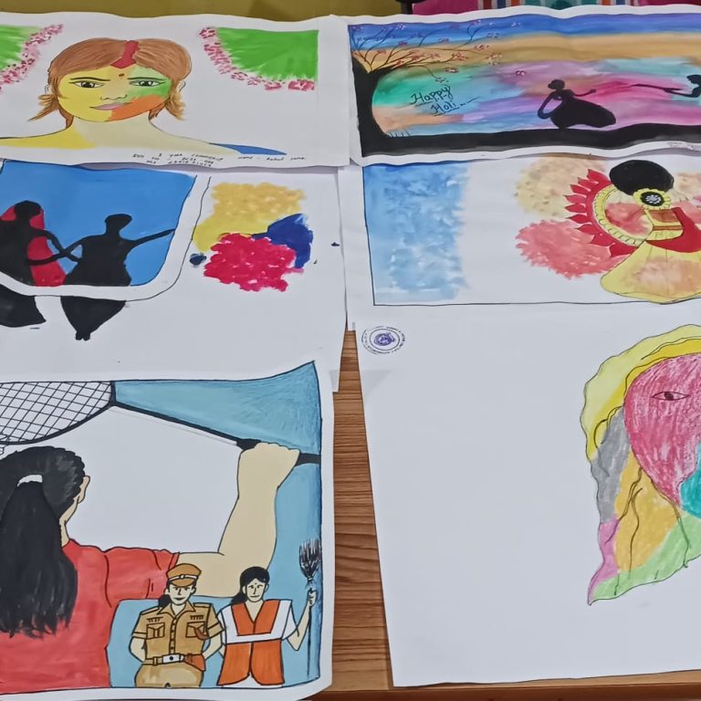 PAINTING BY STUDENTS FOR WOMENS DAY